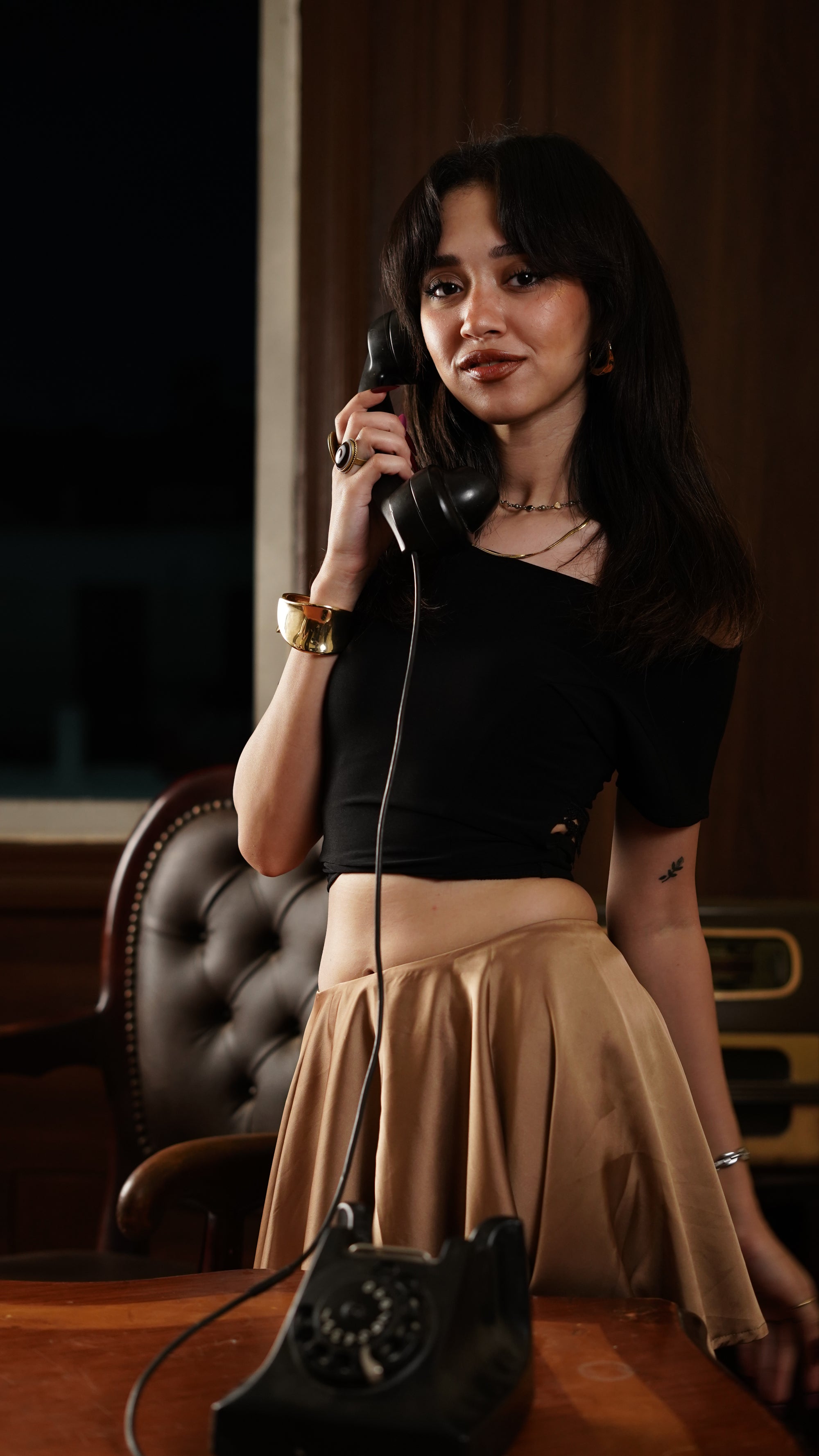 Summer’s multiple ties black top